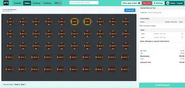 EPOS Bookings Demo-Tischplan
