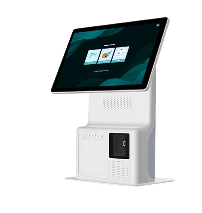 Eigentümer-versorgtes Foto eines kompakten Arbeitsplatte Kiosk.