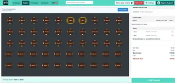 Vorschau des Tischplans von EPOS Bookings