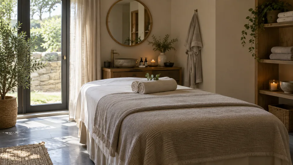 Illustrativer Spa-Behandlungsraum.